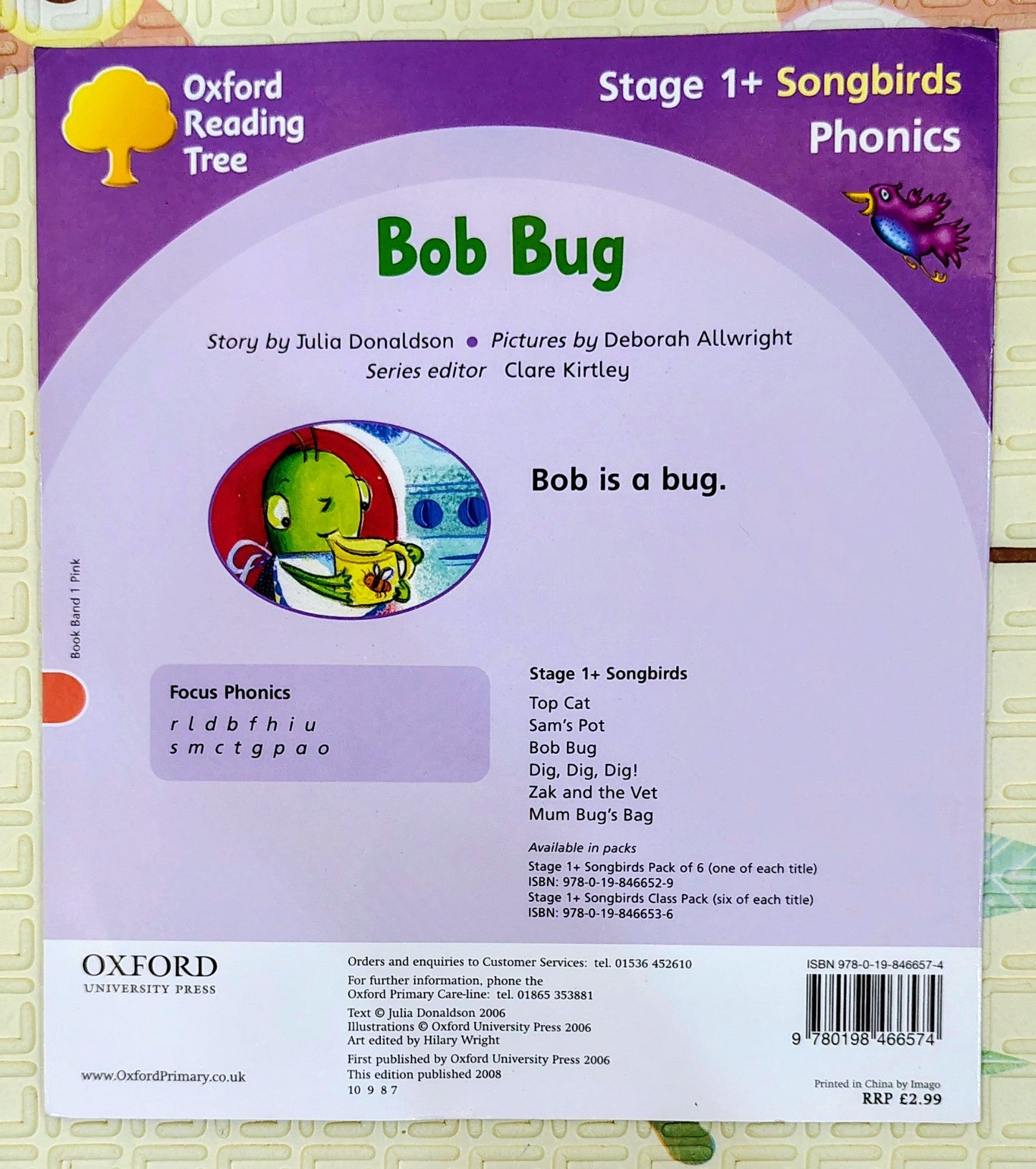 Bob Bug by Julia Donaldson | Oxford Reading Tree