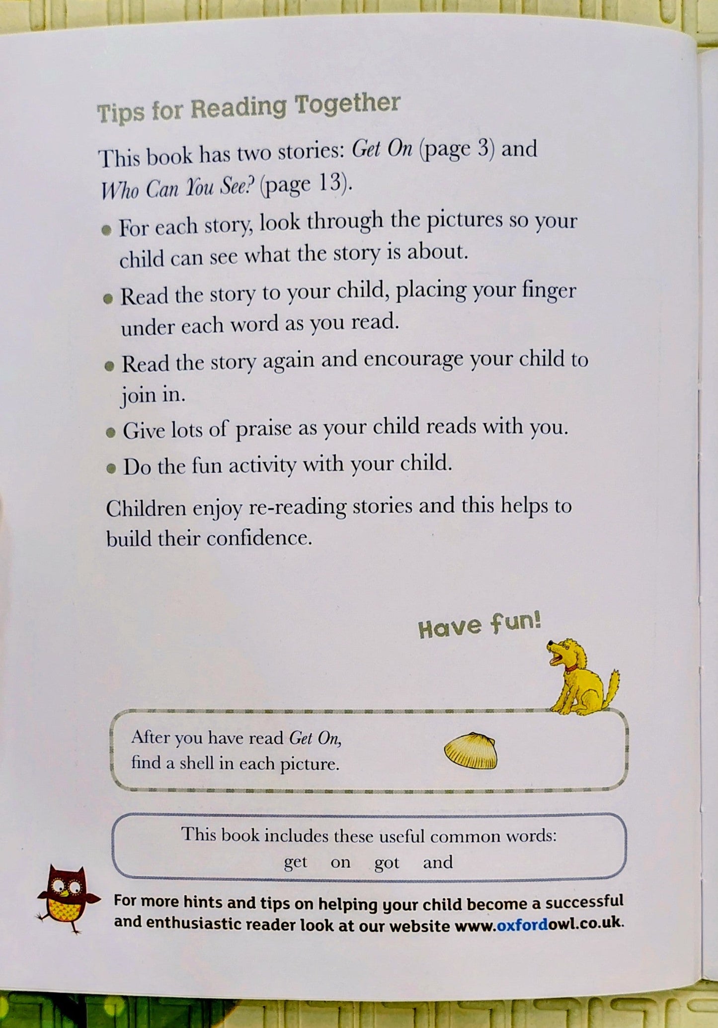 Get On by Roderick Hunt and Alex Brychta | Oxford Reading Level 1
