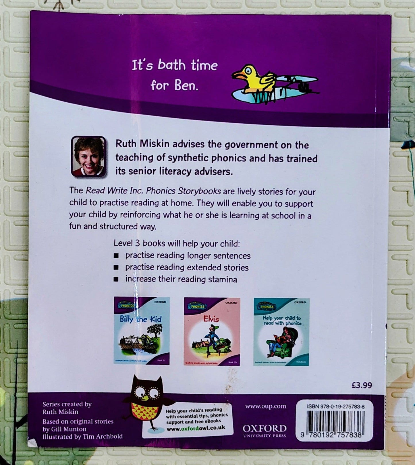 In the bath by Ruth Miskin | Oxford Level 3