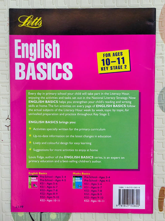 English Basics Key Stage 2 Ages 10-11 by Letts