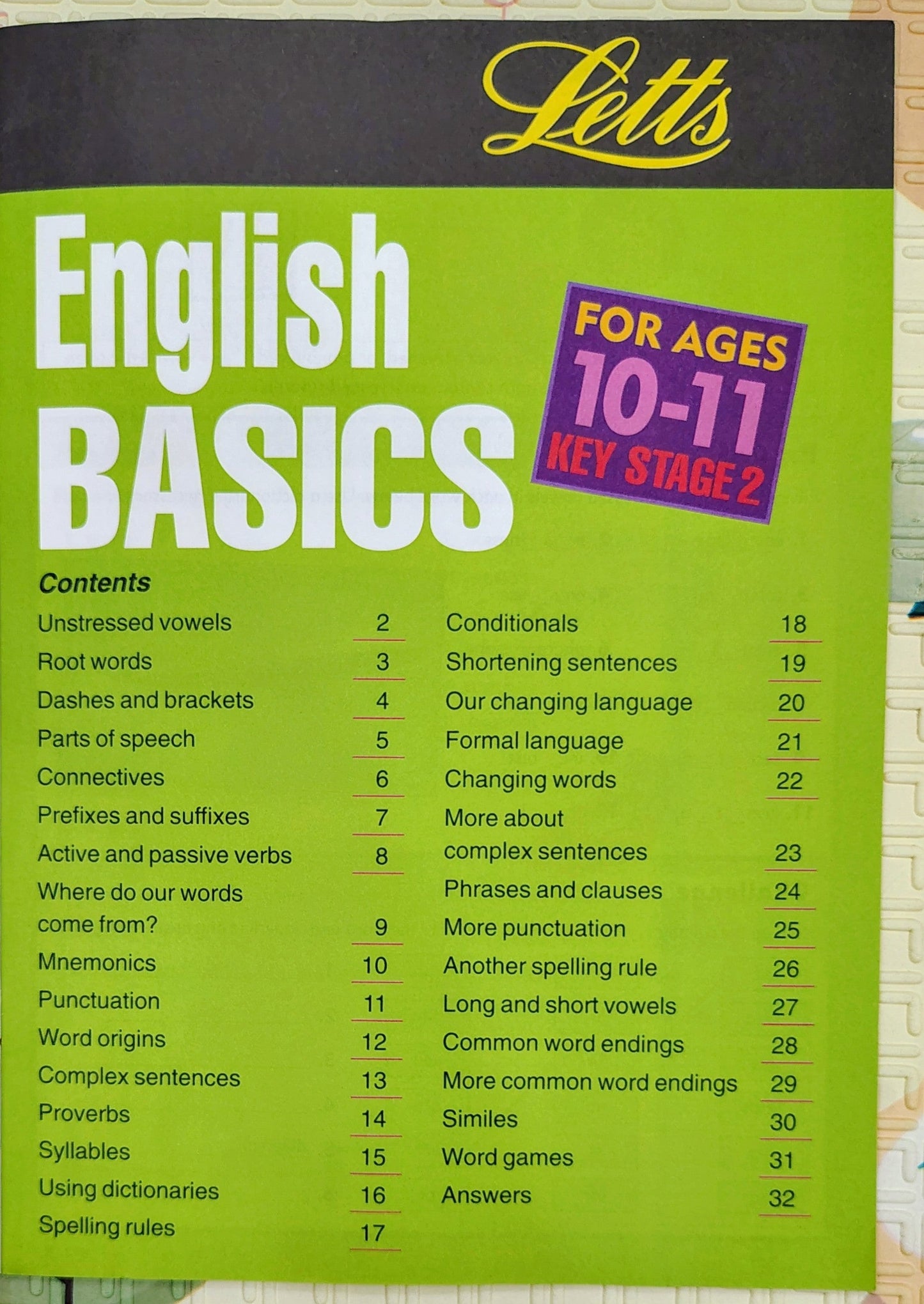 English Basics Key Stage 2 Ages 10-11 by Letts