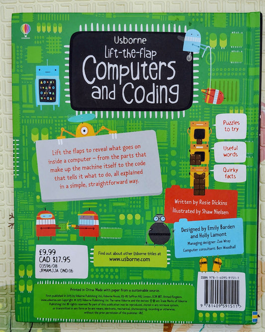 Lift-the-flap Computers and Coding by Usborne | Over 100 Flaps to Lift