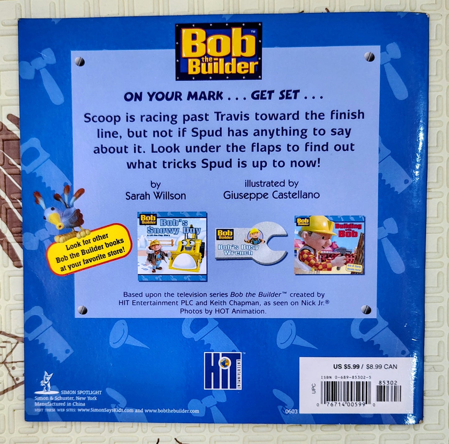 Travis and Scoop's Big Race by Bob the Builder | Lift the Flap