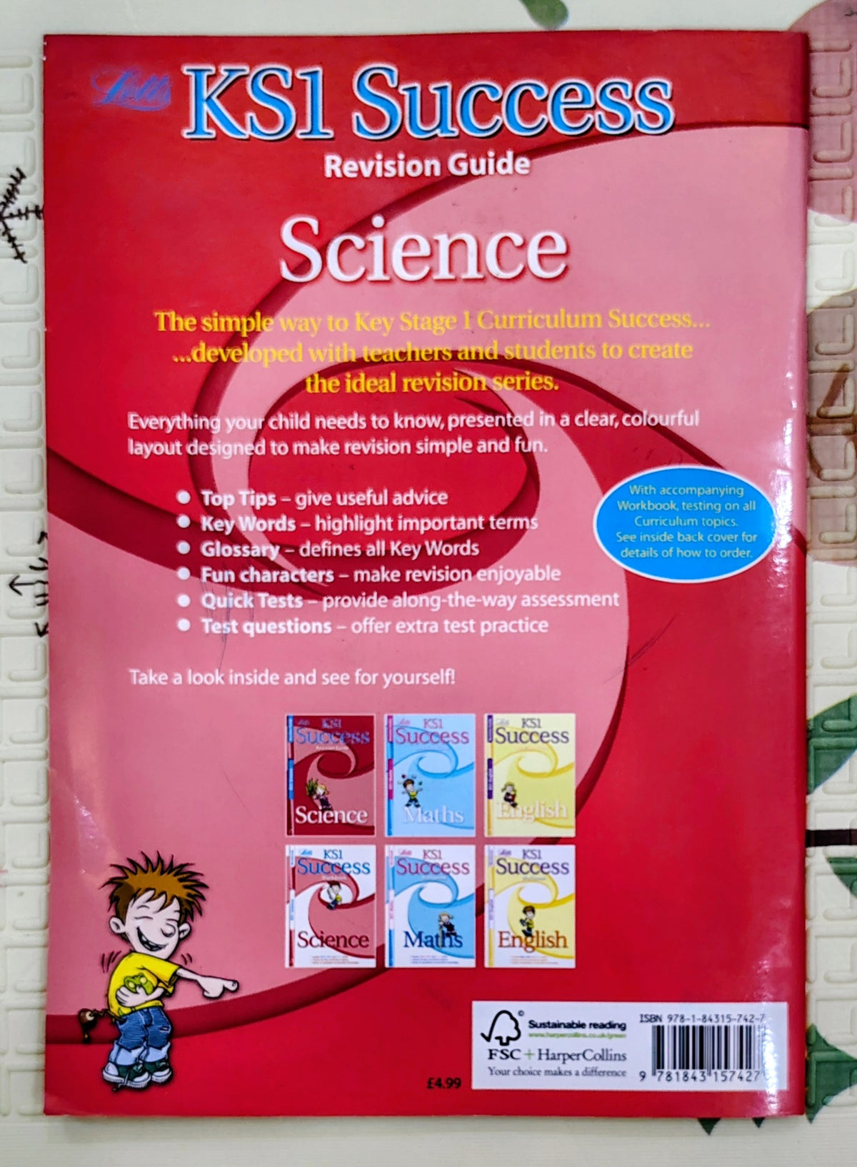 KS1 Success Science Revision Guide by Letts | Age : 6 to 9 years