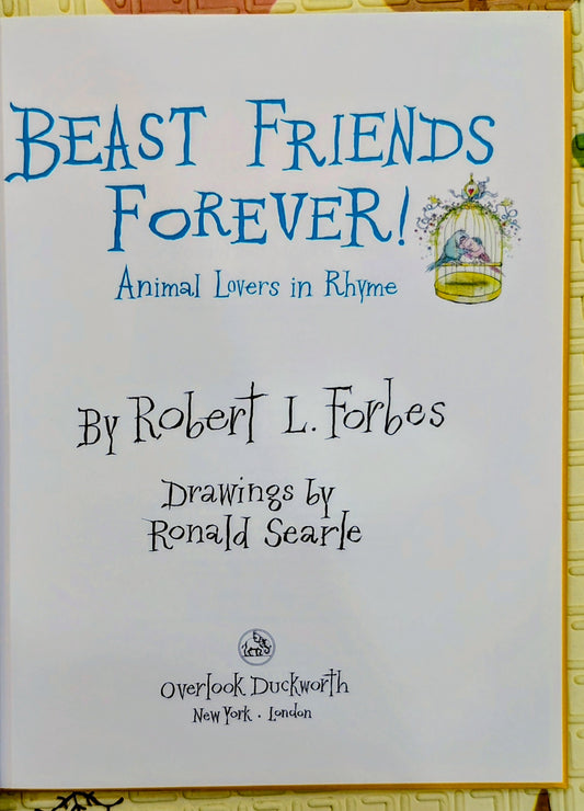 Beast Friends Forever! by Robert L. Forbes | Animal Lovers in Rhyme