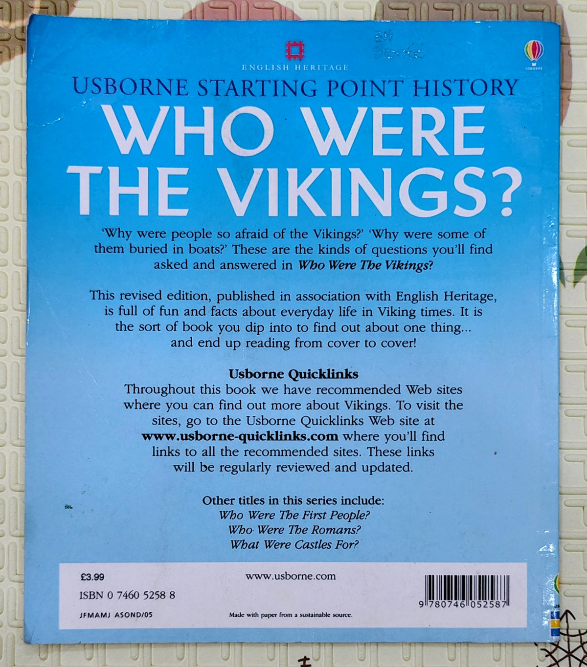 Who Were the Vikings? by Usborne Starting Point History