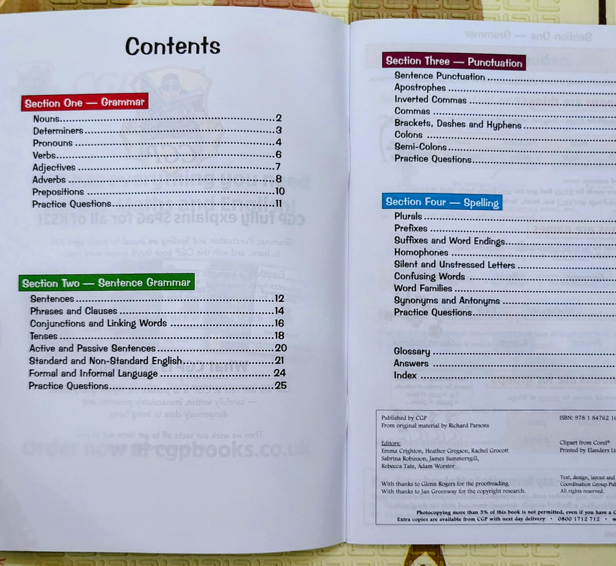 KS2 English Grammar, Punctuation & Spelling by CGP