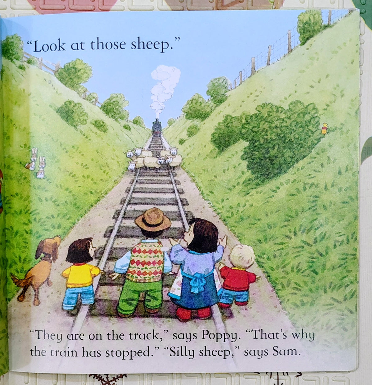 Woolly Stops the Train by Heather Amery and Stephen Cartwright | Usborne Farmyard Tales