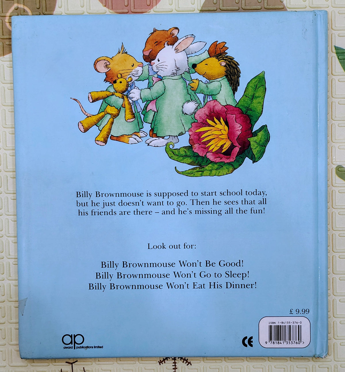 Billy Brownmouse Won't Go to School! by Jean Ure | Award Publications