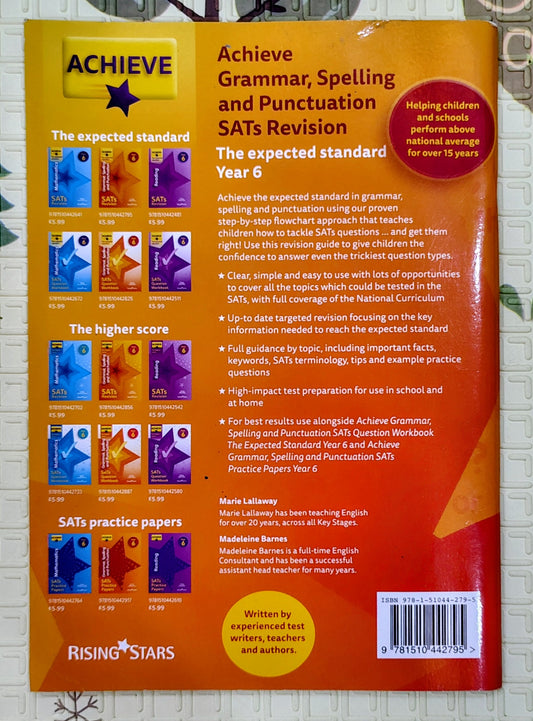 Grammar, Spelling and Punctuation Year 6 by Marie Lallaway & Madeleine Barnes | Rising Stars