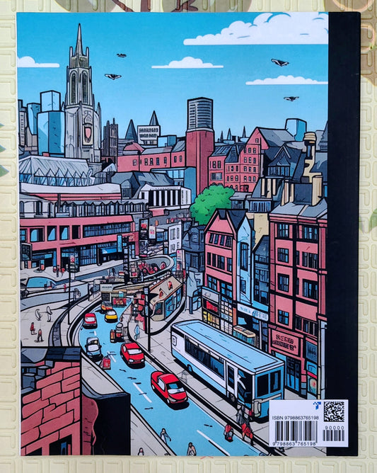 Manchester Moments | A Colouring Journey for Adults