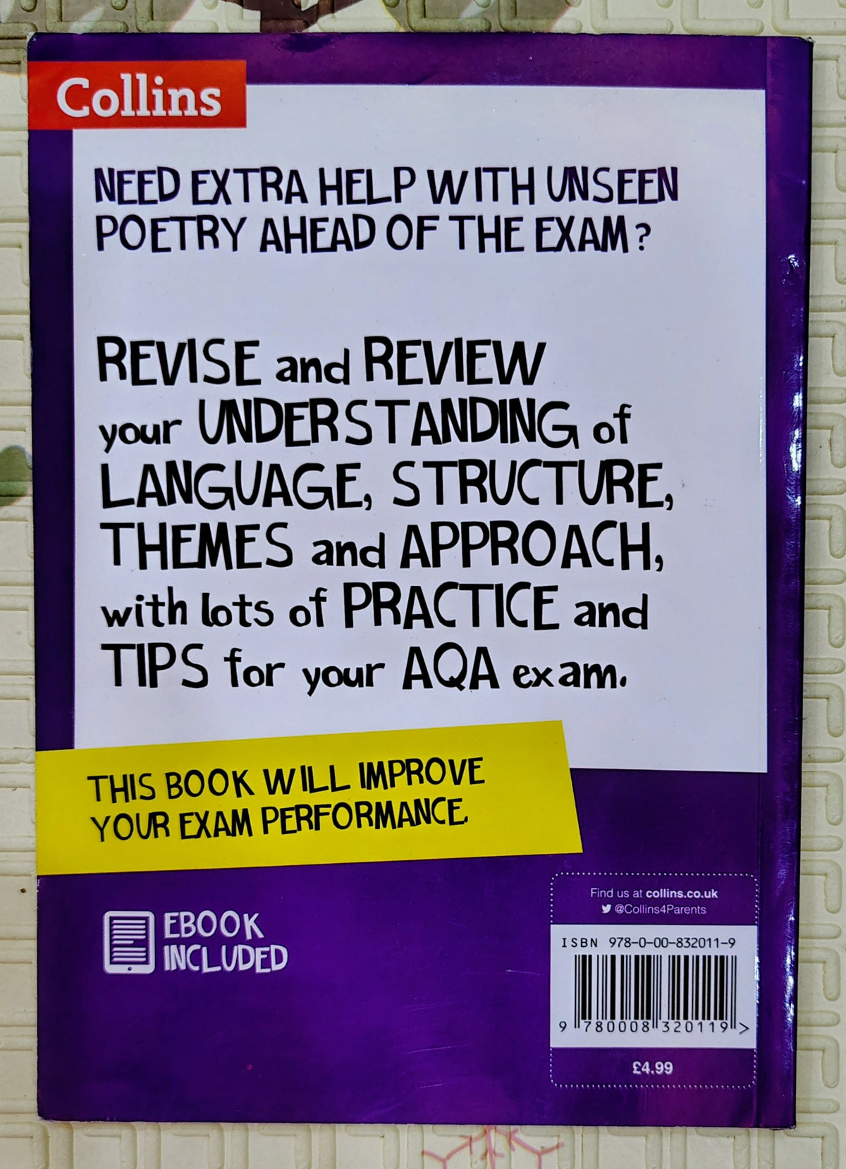 Snap Revision: Unseen Poetry by Collins | 9-1 English Literature