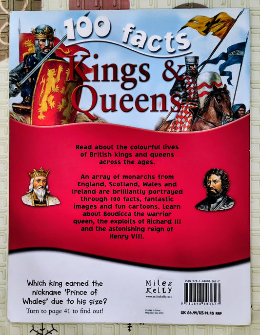 100 Facts: Kings & Queens by Miles Kelly | Quizzes and Fun Facts