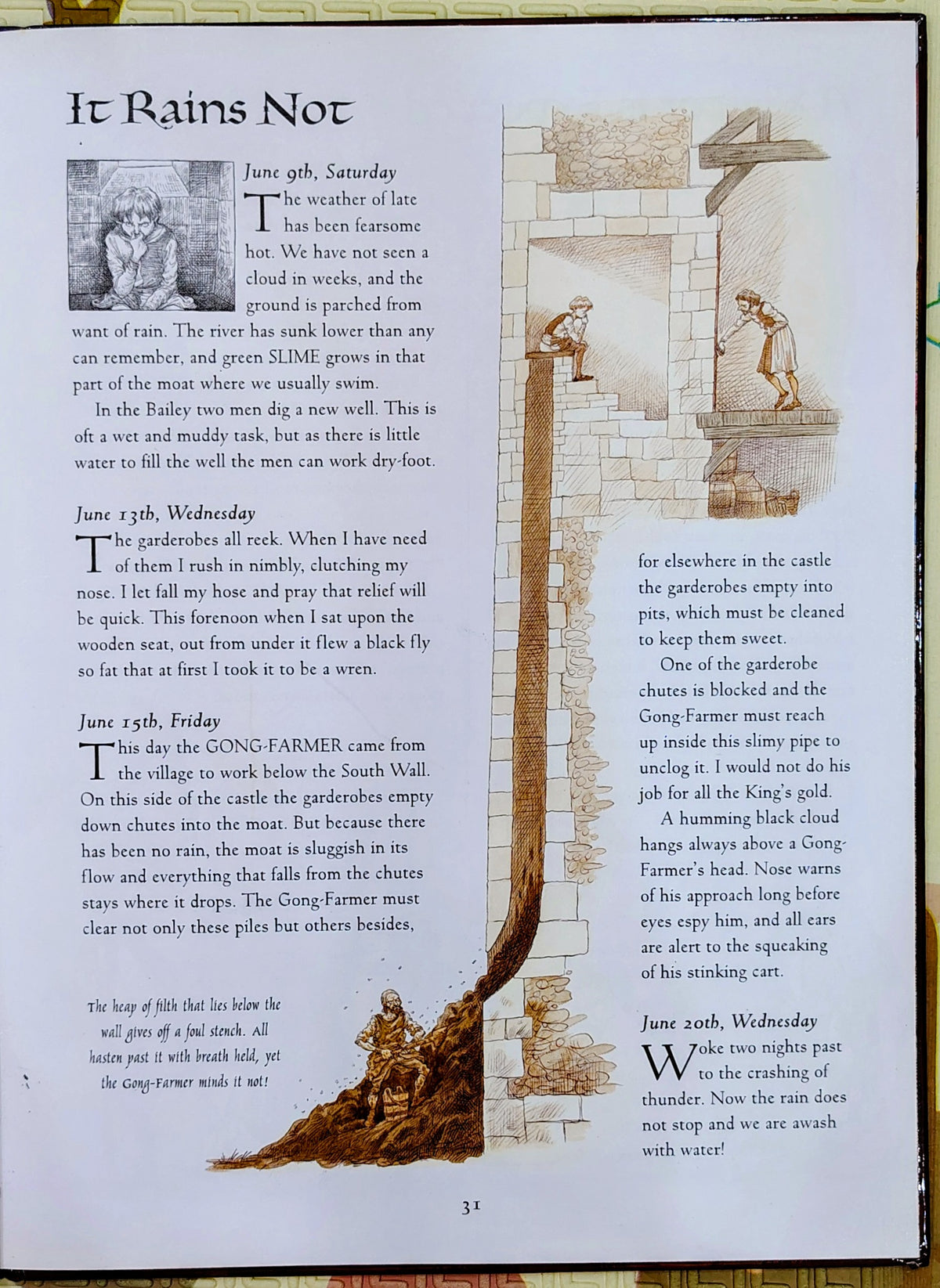 Castle Diary: The Journal of Tobias Burgess, Page by Richard Platt