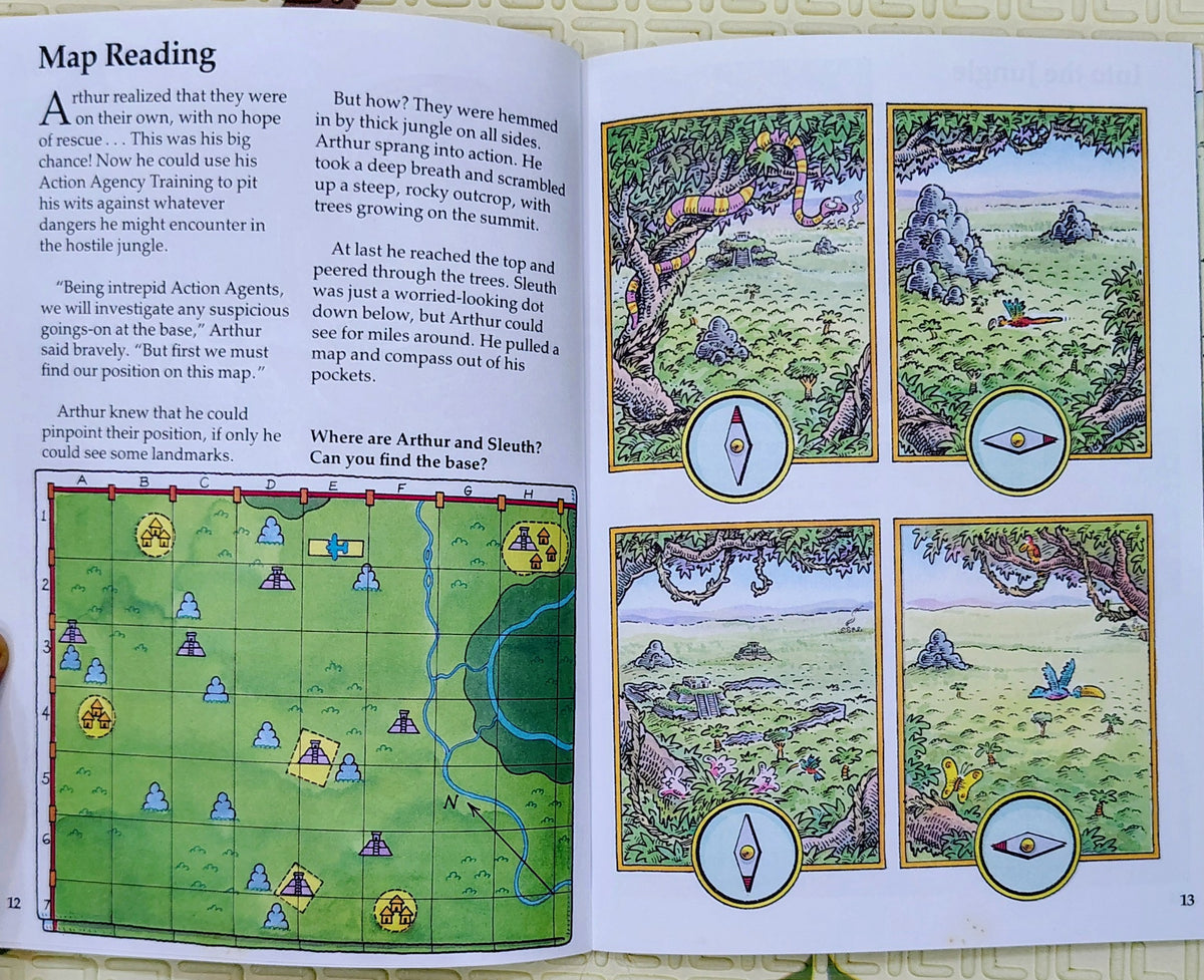 Agent Arthur's Jungle Journey by Martin Oliver | Usborne Puzzle Adventures