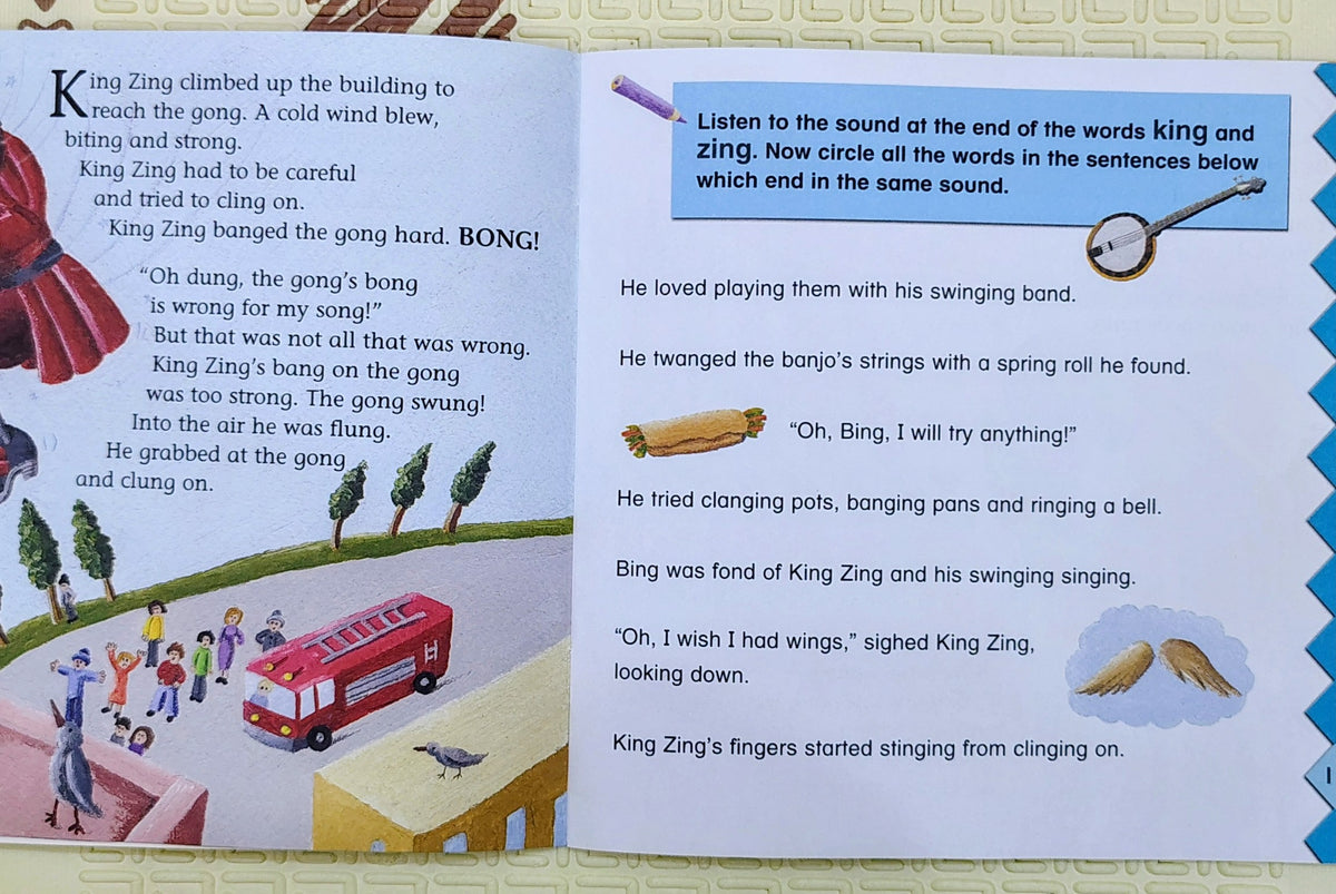 King Zing's Gong Song | Letts Active Readers 4-6 years