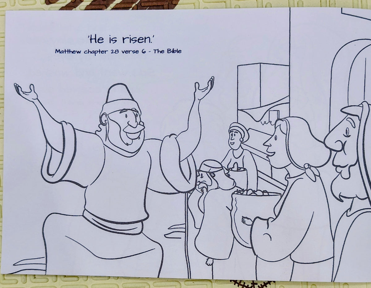 Maka's Easter Story by Stuart Scammell | Pictures to colour and games inside