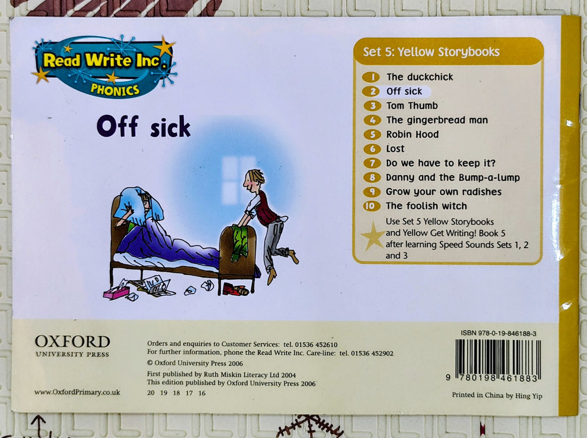 Read Write Inc. Phonics: Off sick by Gill Munton | Set 5