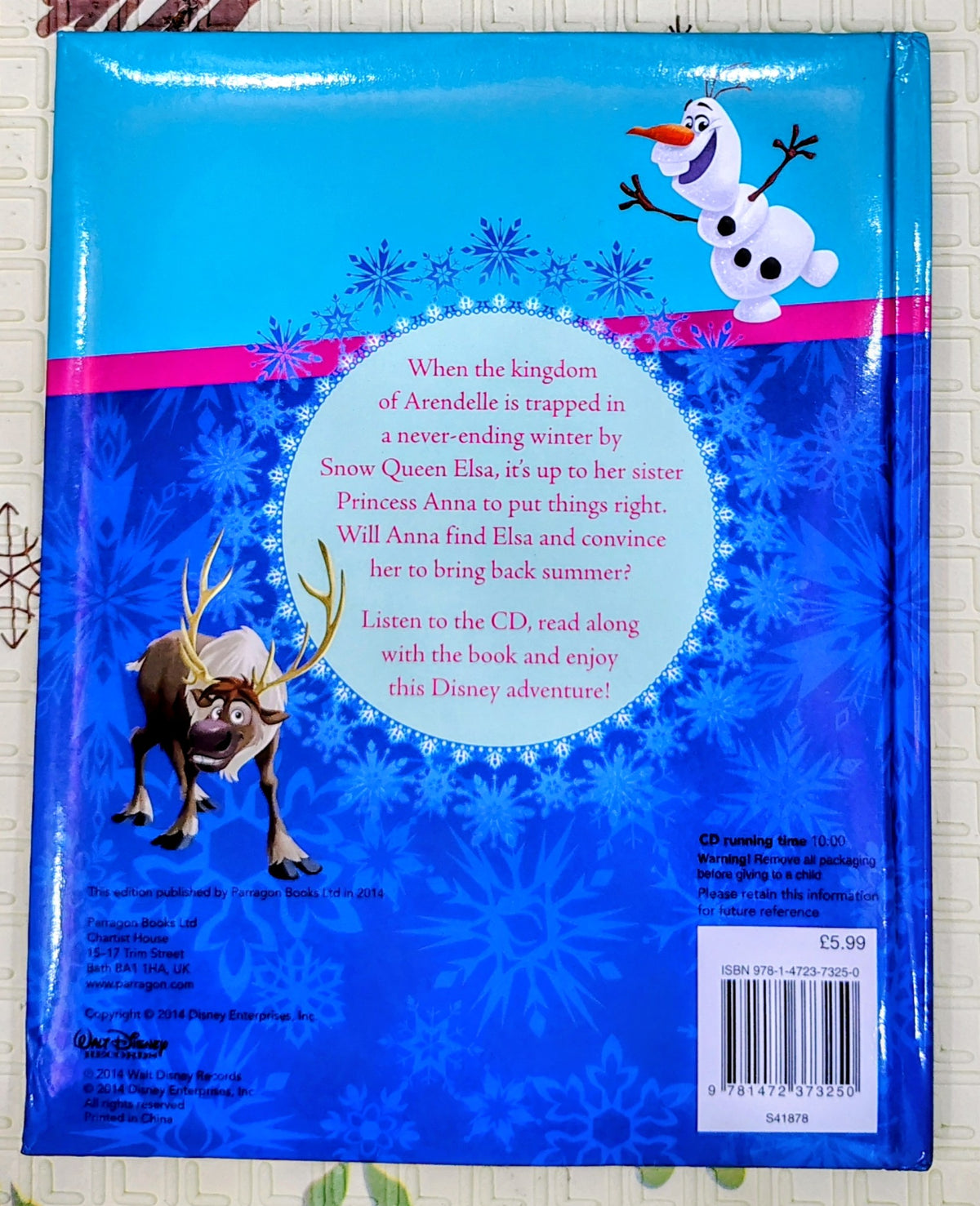 Disney Frozen Book and CD by Disney