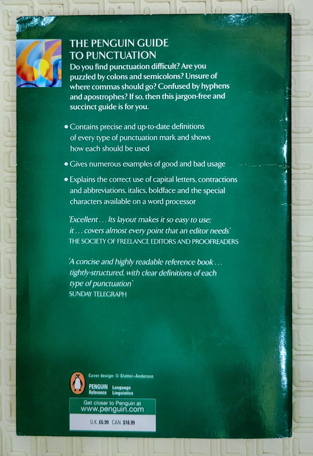 The Penguin Guide to Punctuation by R.L. Trask | Grammar book