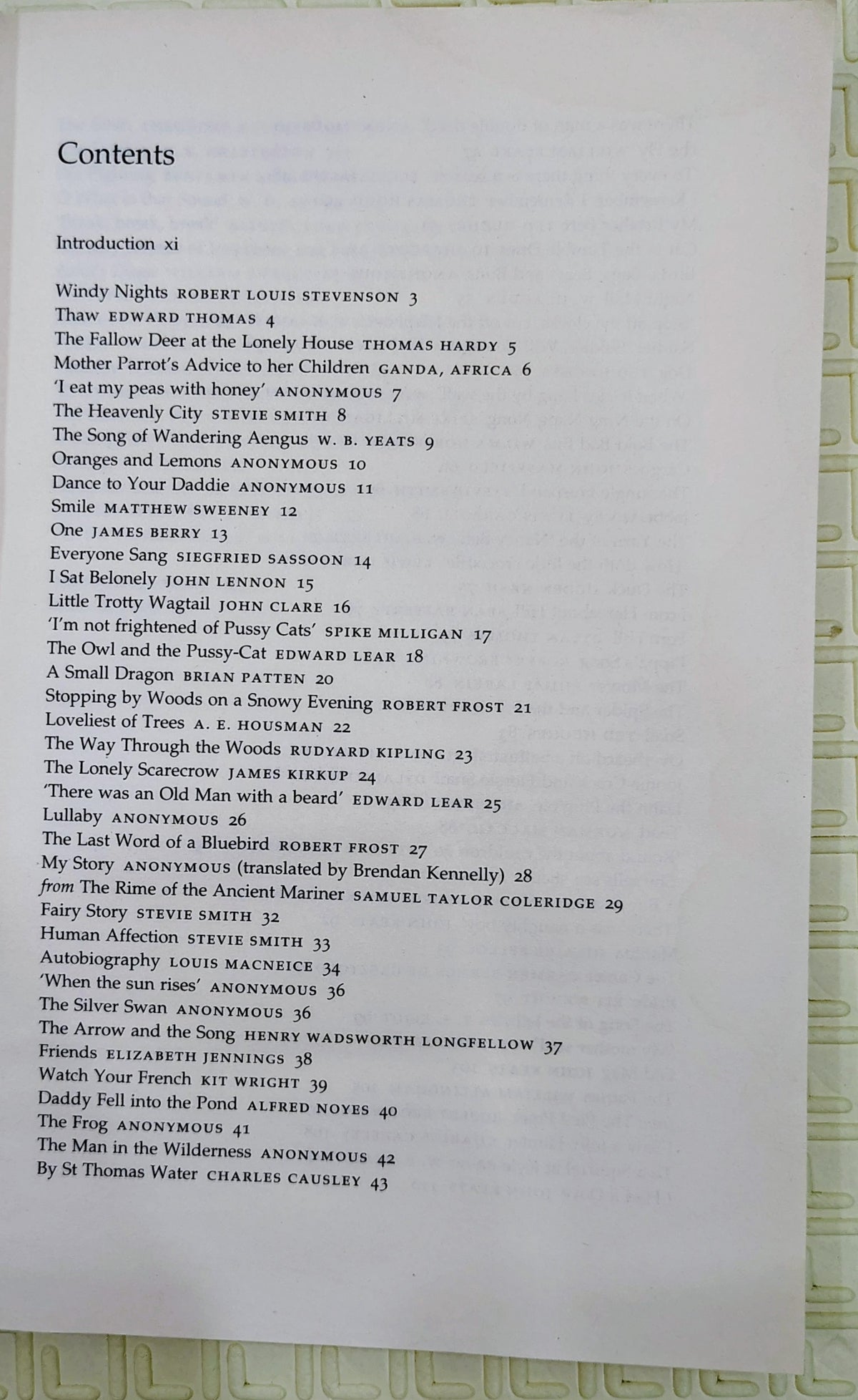 Because a Fire was in my Head: 101 Poems to Remember by Michael Morpurgo | Poetry