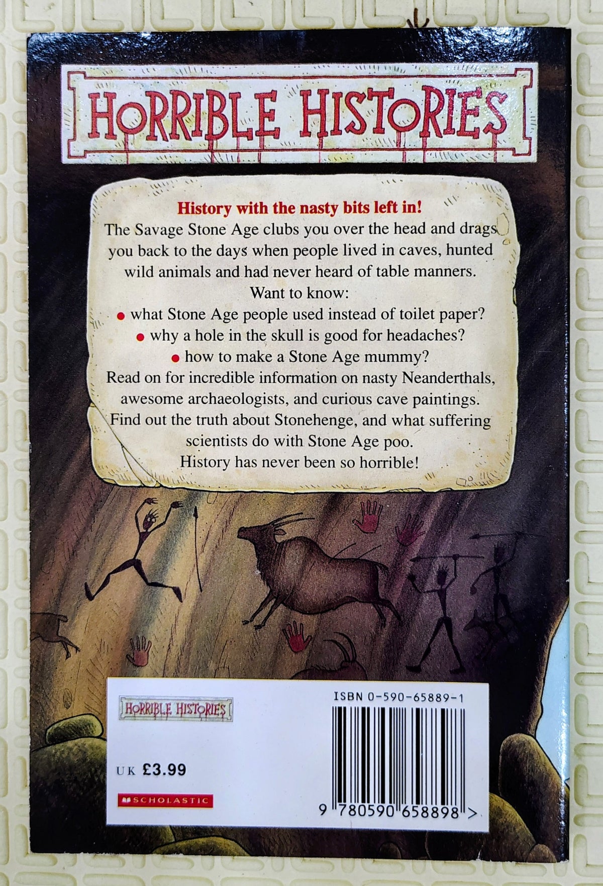 The Savage Stone Age by Terry Deary | Horrible Histories | Scholastic