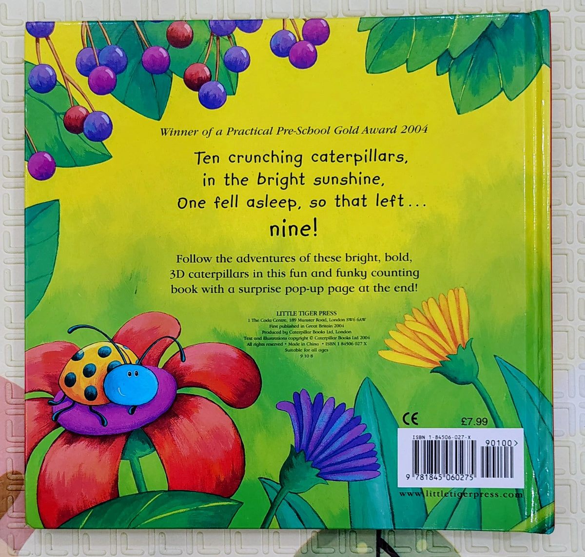 Ten Wriggly Wiggly Caterpillars by Debbie Tarbett | 3D Caterpillars