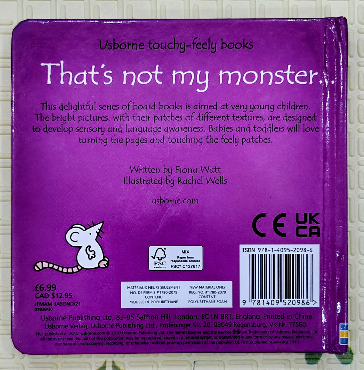 That's Not My Monster...| Usborne Touch-and-Feel