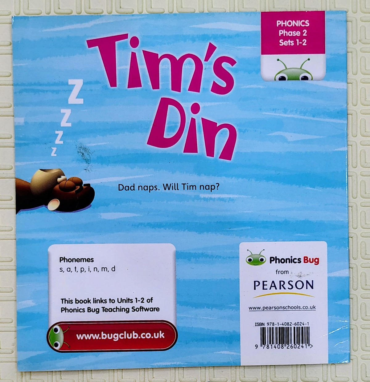 Tim's Din by Monica Hughes | Phonics Bug Phase 2