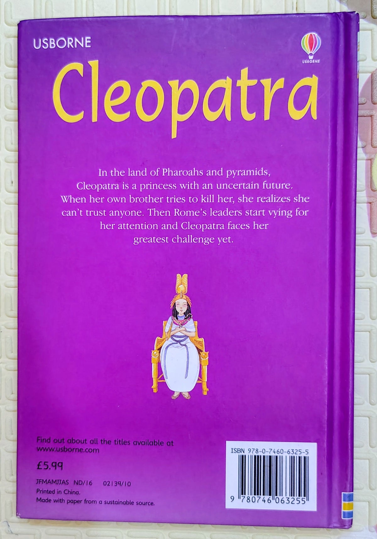 Cleopatra by Katie Daynes | Usborne Chapter Book