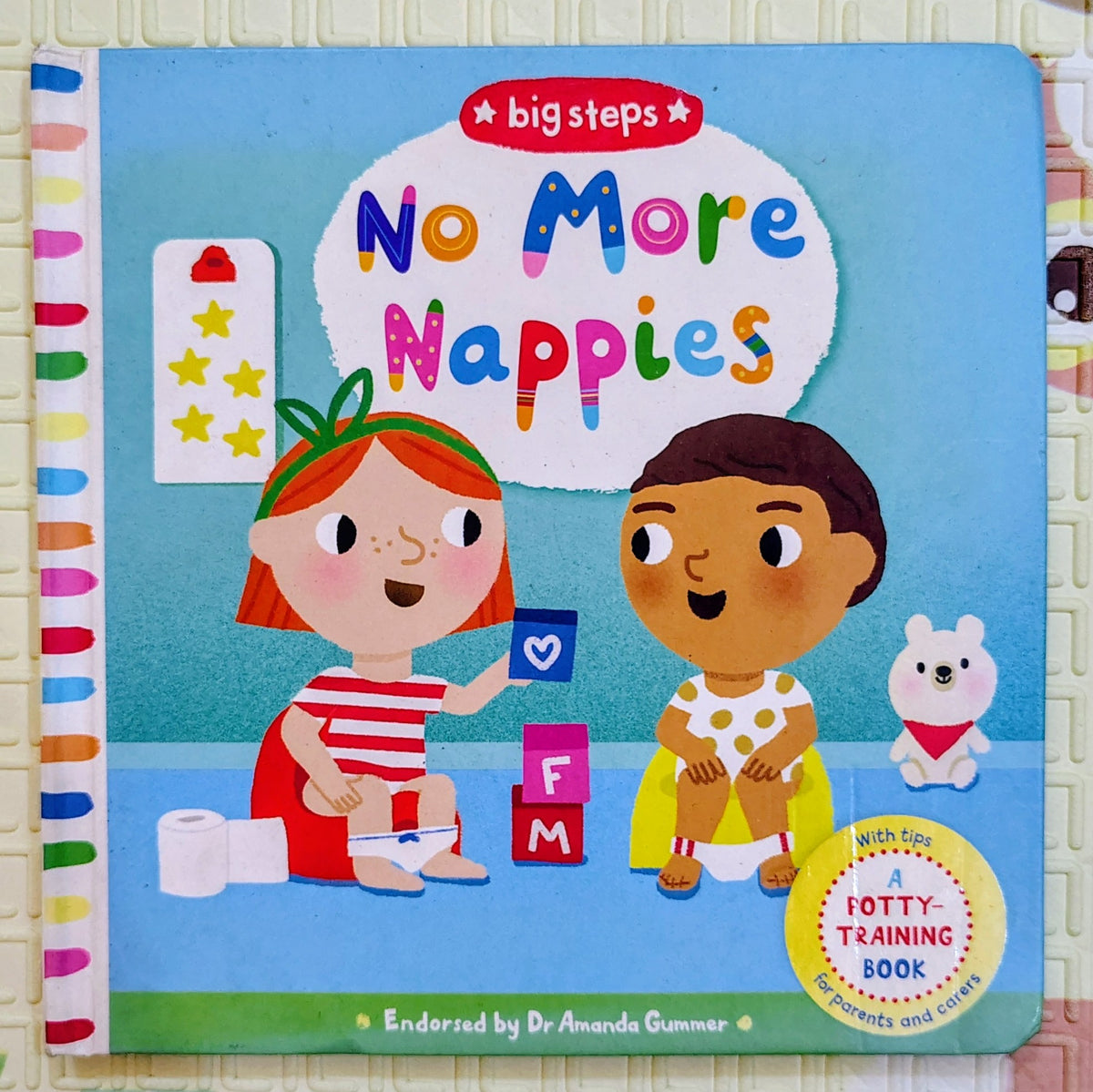 Big Steps: No More Nappies by Marion Cocklico | Potty Training Book with Flaps, Wheels