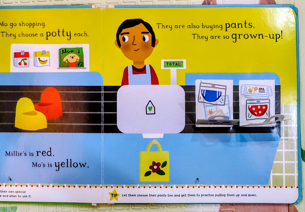Big Steps: No More Nappies by Marion Cocklico | Potty Training Book with Flaps, Wheels