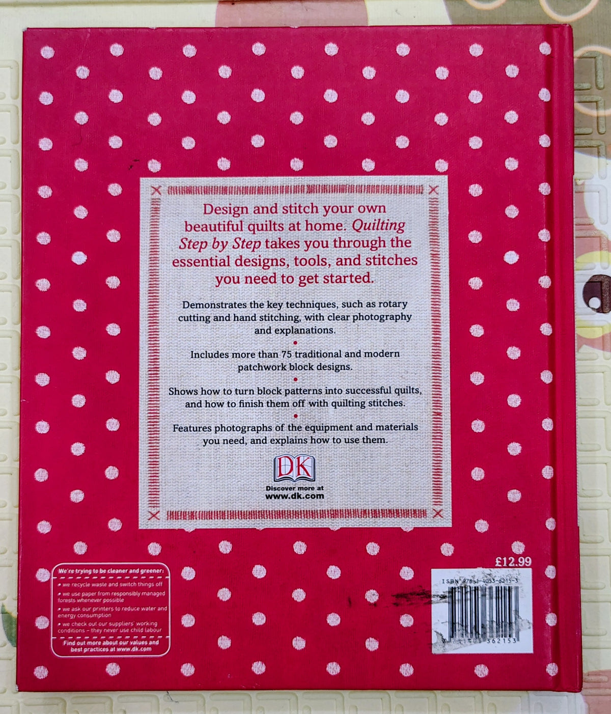 Quilting Step by Step by Maggi Gordon | DK | Craft & Hobby