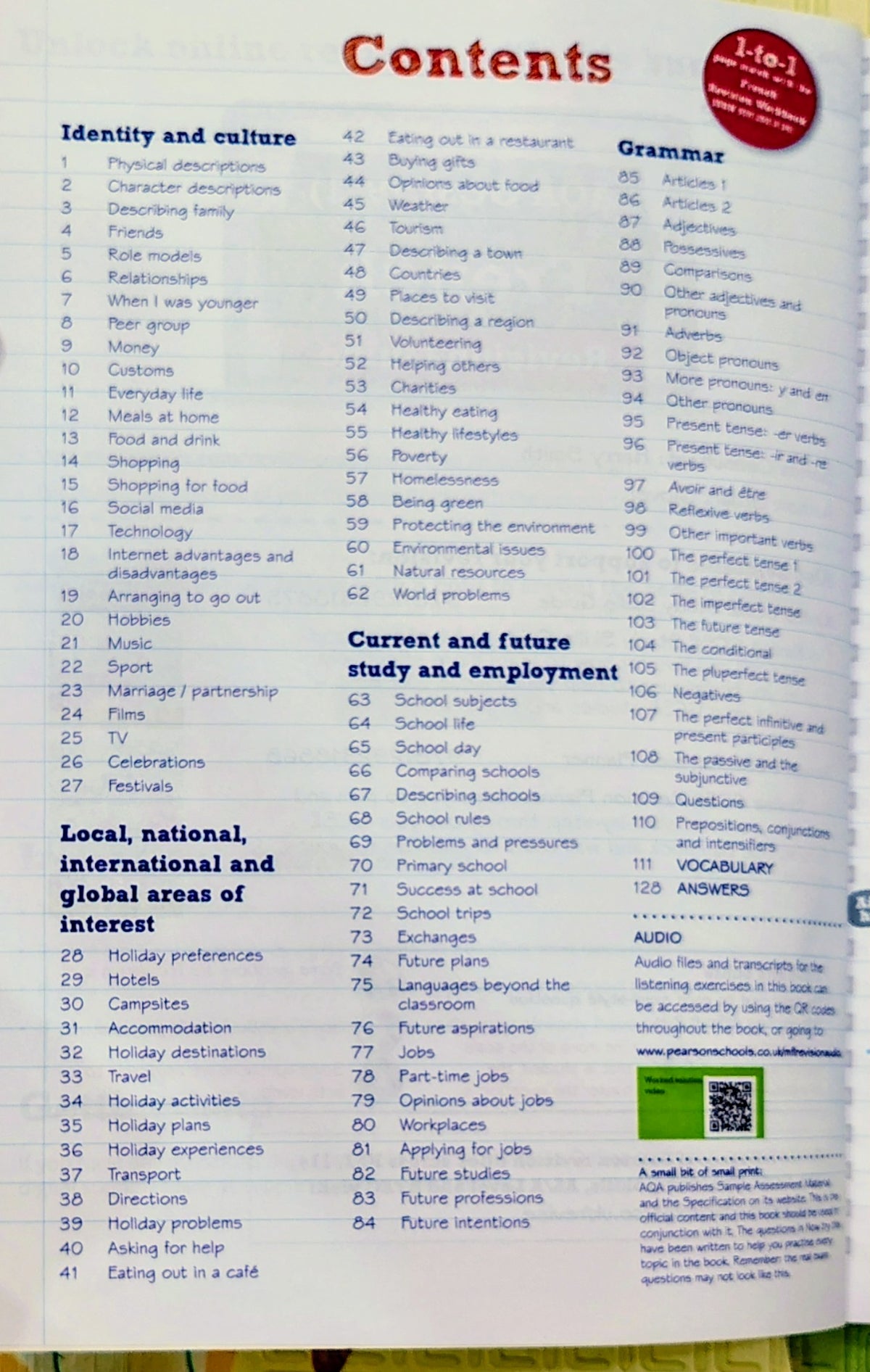AQA GCSE (9-1) French Revision Guide | Pearson
