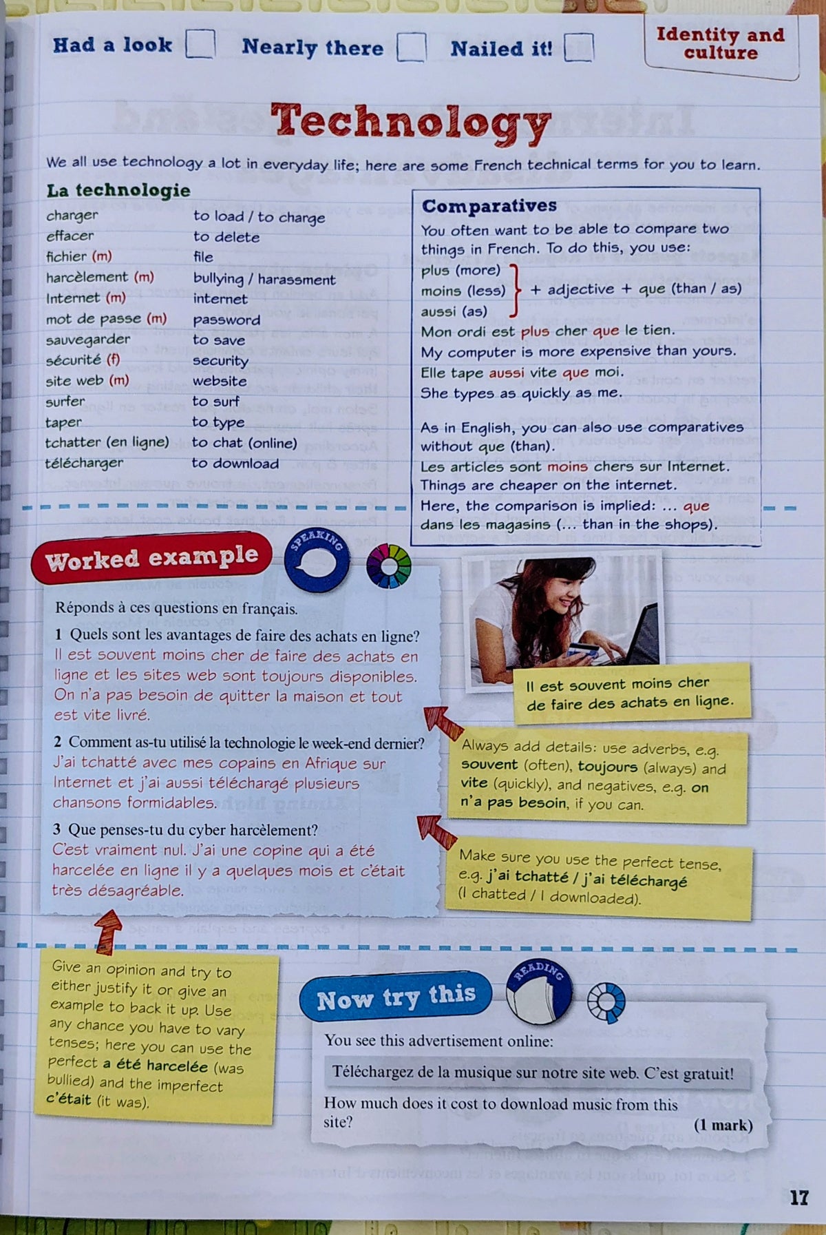 AQA GCSE (9-1) French Revision Guide | Pearson