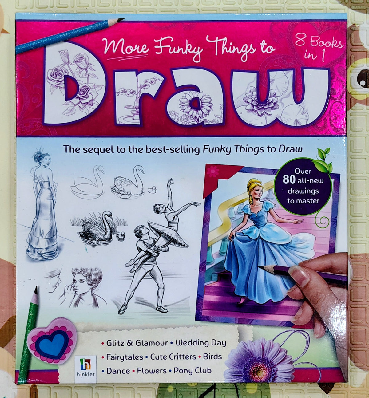 More Funky Things to Draw | Hinkler | 8 Books in 1 | Over 80 drawings