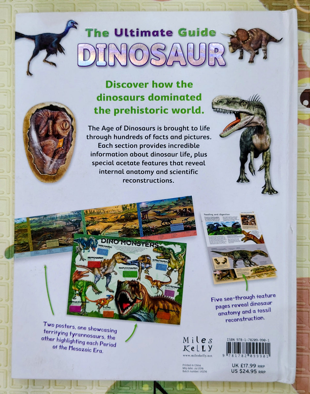The Ultimate Guide Dinosaur by Miles Kelly | See through Pages