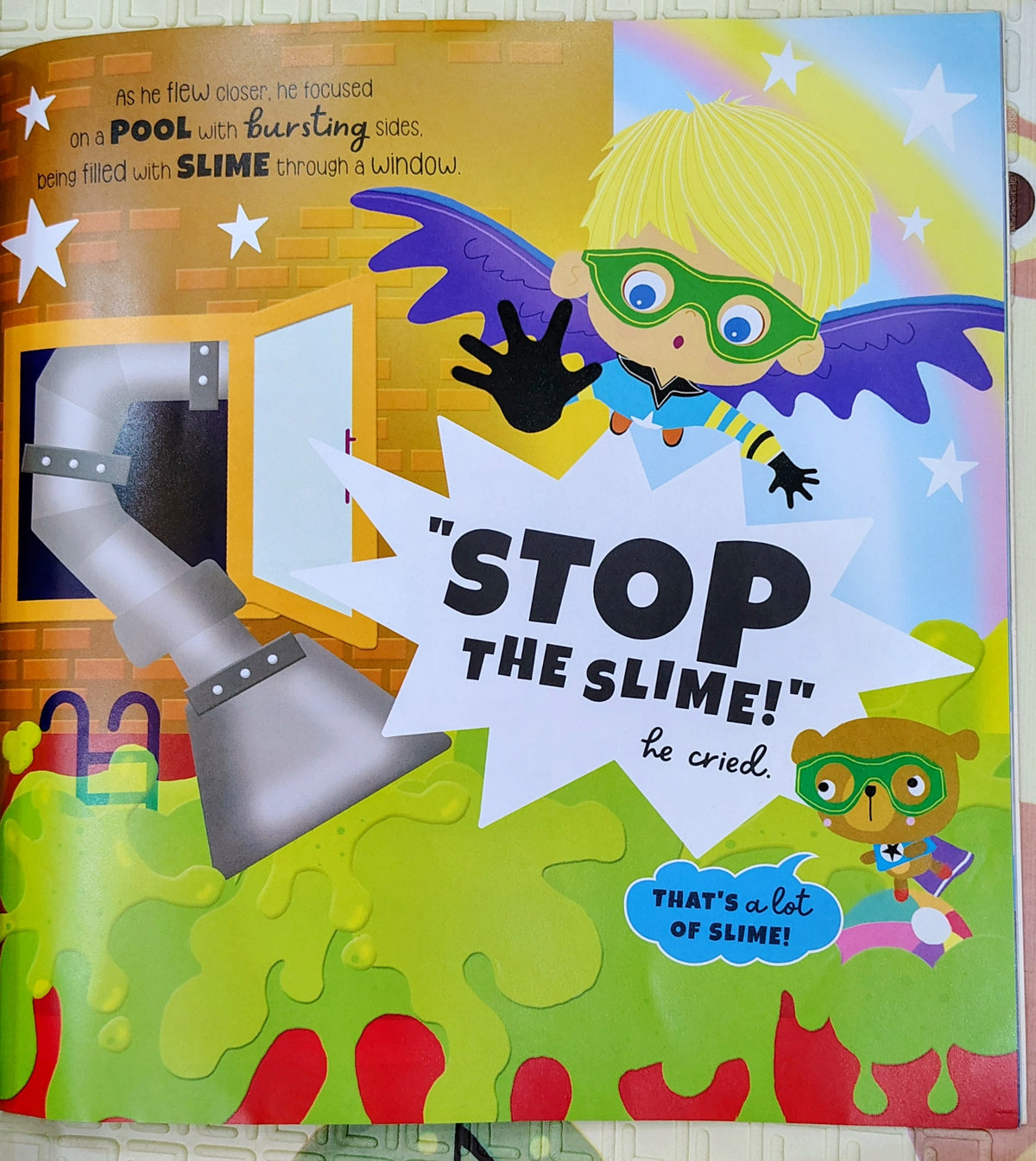 Super Seb and the Slime Slide by Tim Bugbird | Make believe ideas