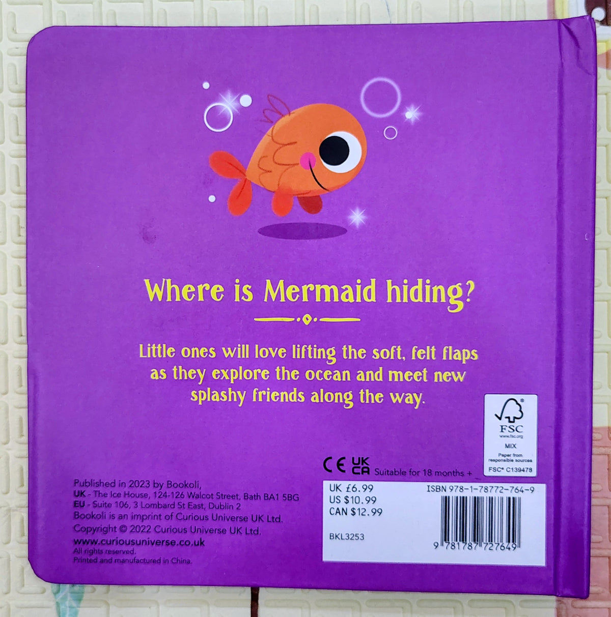 Peekaboo! Mermaid | Bookoli | Felt Flap Book