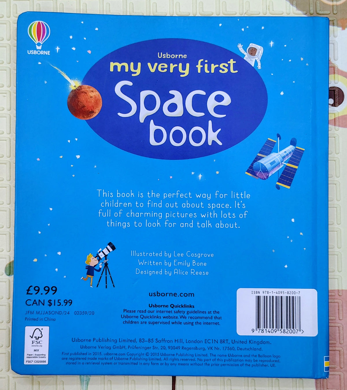 My Very First Space Book by Usborne