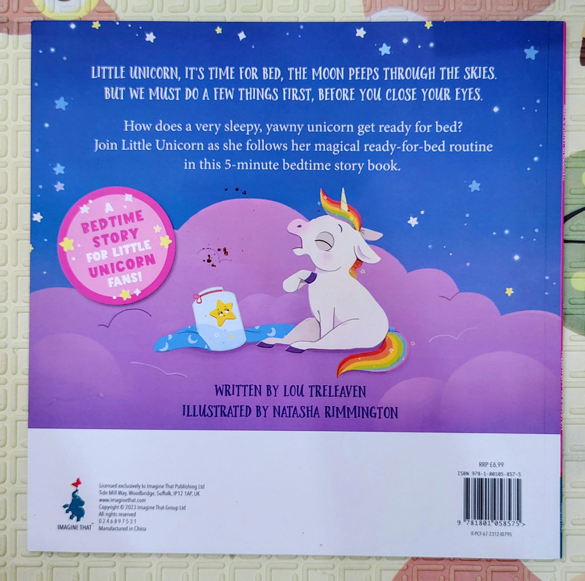 Sleepy, Yawny Unicorny! by Lou Treleaven | A ready for bed book