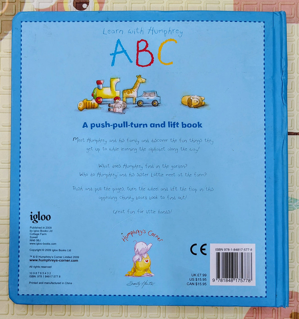 Learn with Humphrey ABC by Emily Hunter | Push Pull and Slide book