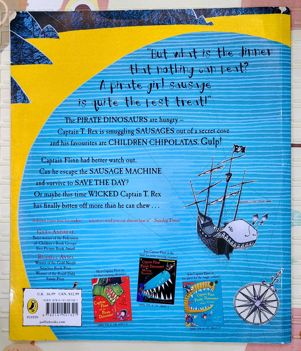Captain Flinn and the Pirate Dinosaurs: Smugglers Bay by Giles Andreae and Russell Ayto | Puffin