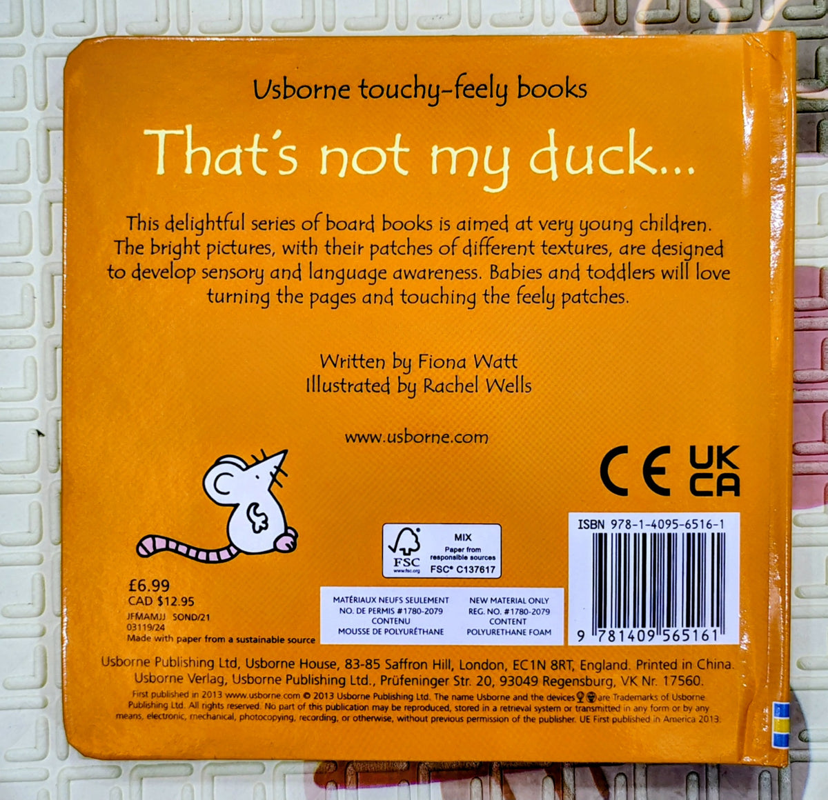 That's not my duck... by Fiona Watt | Usborne Touch and Feel