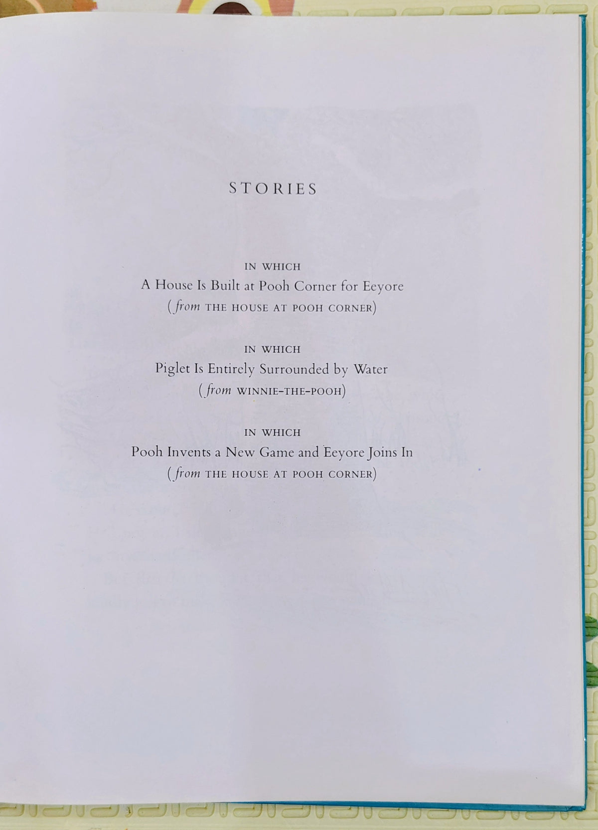 The Pooh Story Book by A.A. Milne  | 3 stories inside