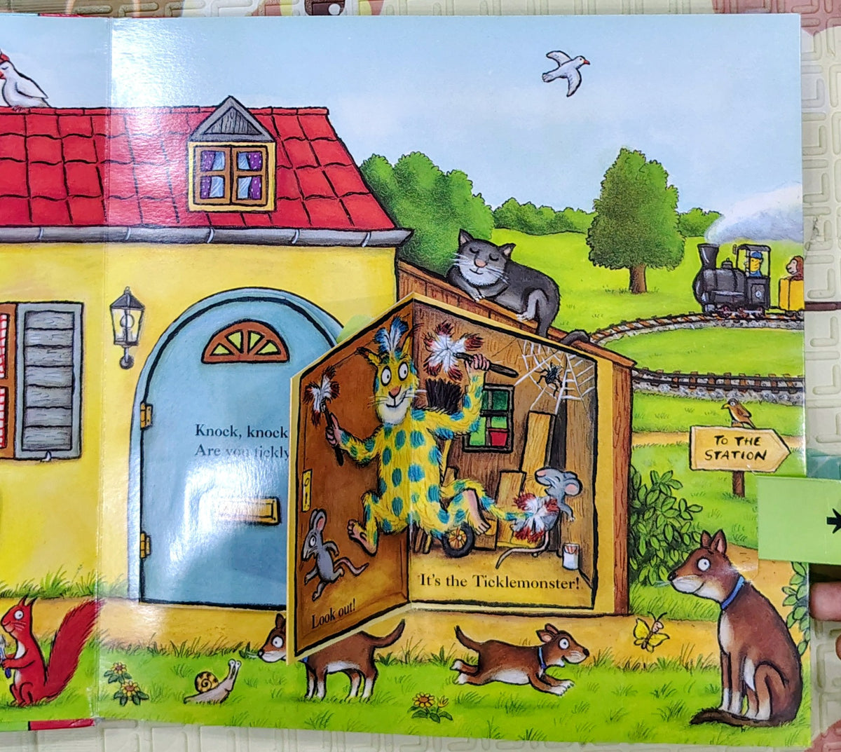 The Tickle Book by Ian Whybrow & Axel Scheffler | Macmillan Pull the Tab and Lift the Flap