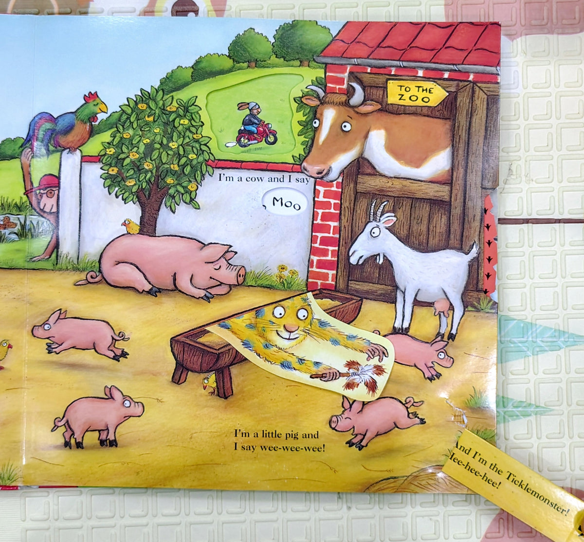 The Tickle Book by Ian Whybrow & Axel Scheffler | Macmillan Pull the Tab and Lift the Flap