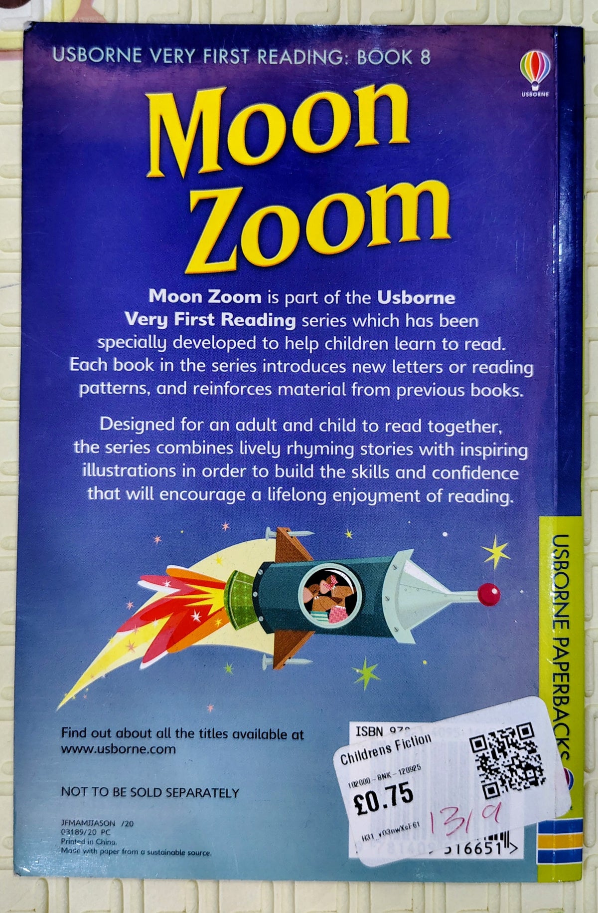 Moon Zoom by Lesley Sims | Usborne First Reading