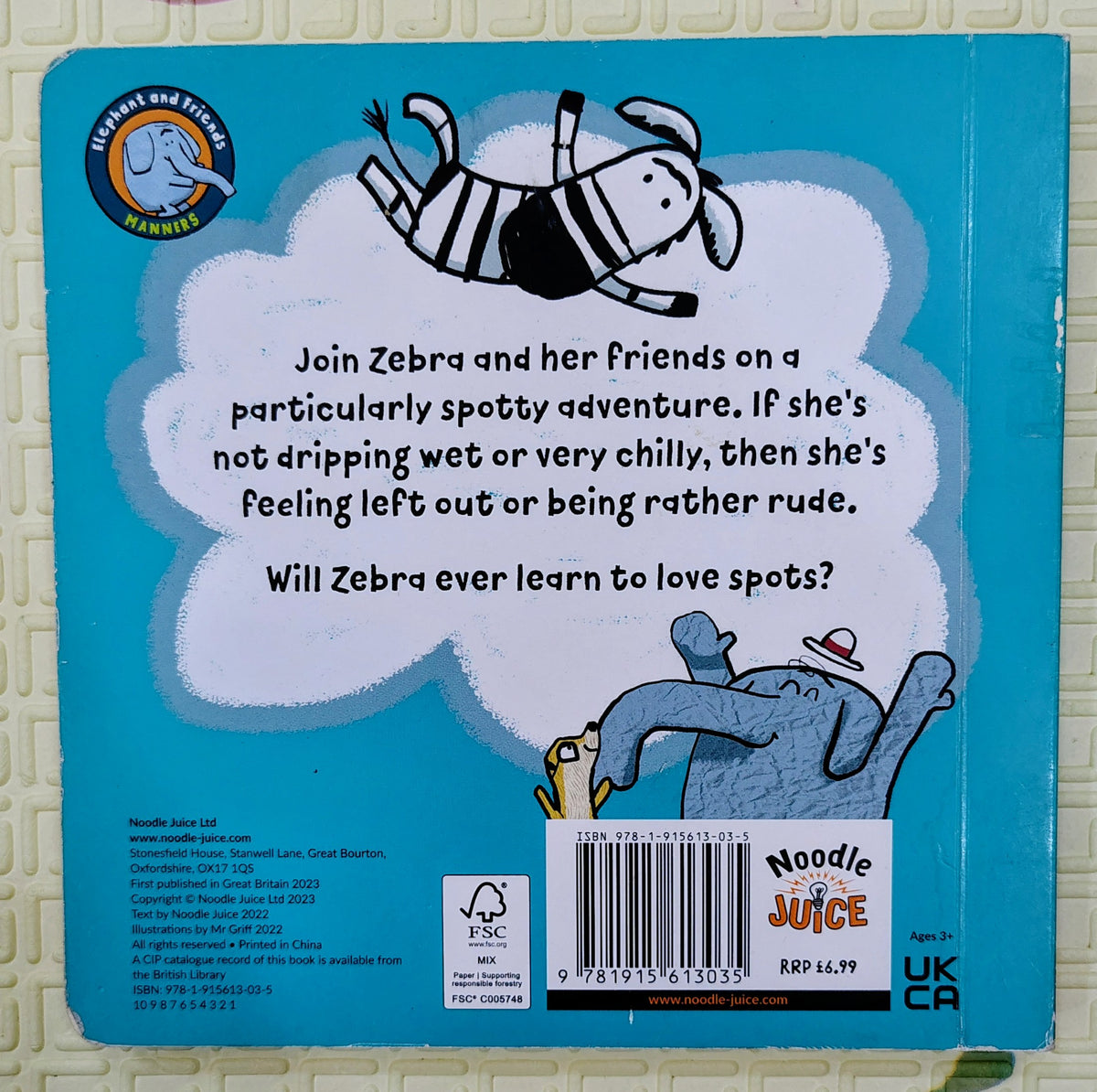 Zebra Won't Wear Spots by Elephant and Friends | Elephant and Friends