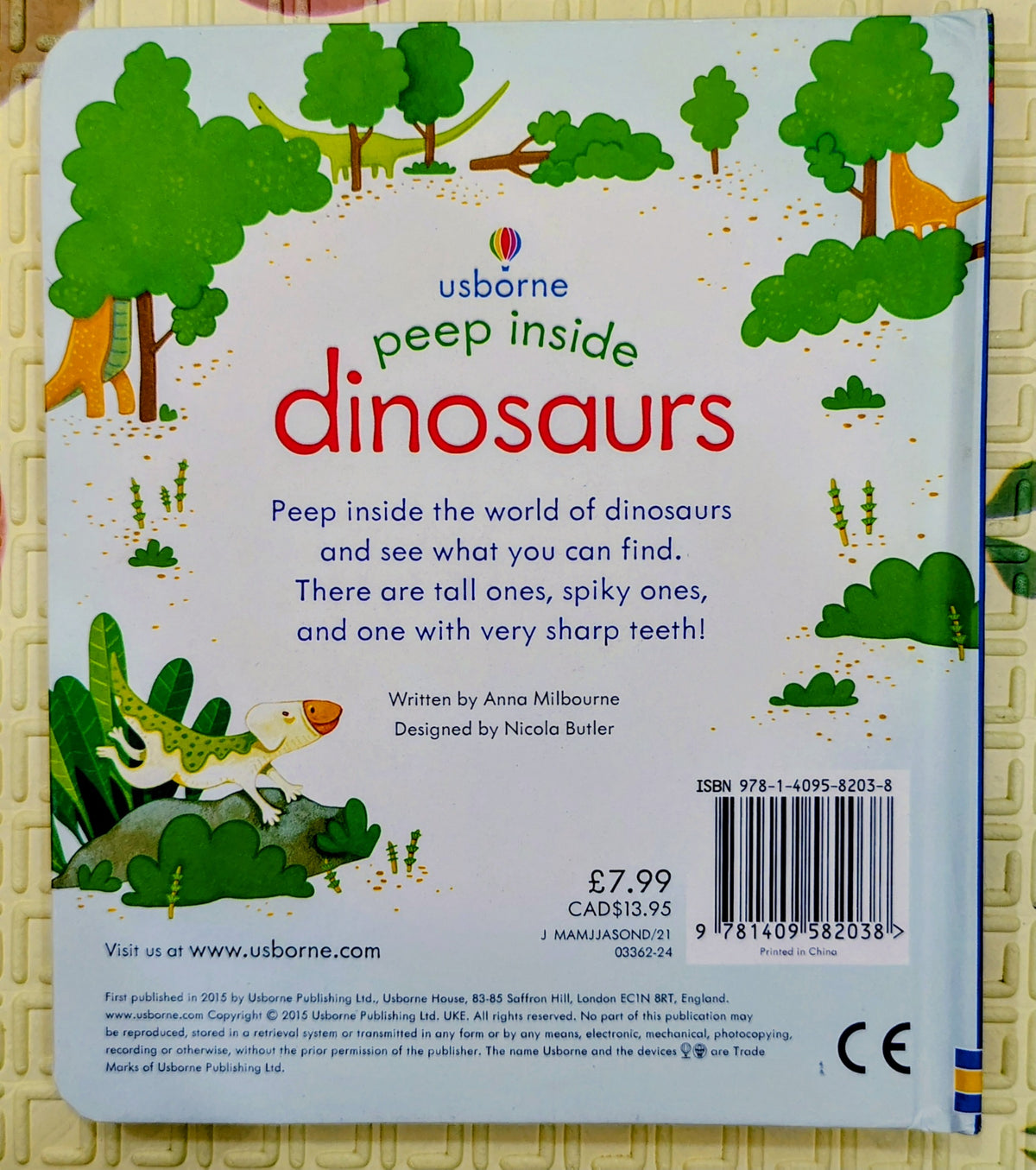 Peep Inside Dinosaurs by Usborne | Lift the Flap and Peek through